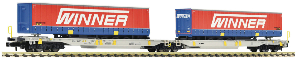 Fleischmann N 825033 Doppeltaschen-Gelenkwagen T2000 Winner der AAE 