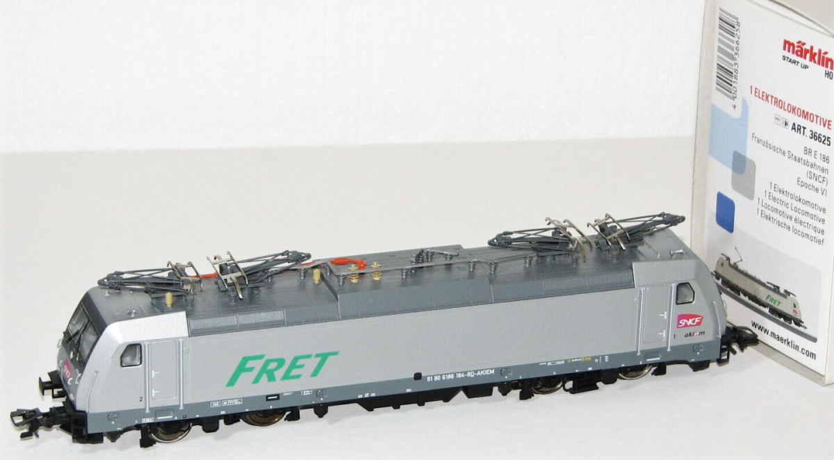 Märklin H0 36625 E-Lok BR 186 "FRET" der SNCF "mfx + Sound" #