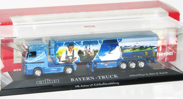 Herpa 1:87 120340 Culina MB Actros LH Sattelzug "Bayern-Truck" 