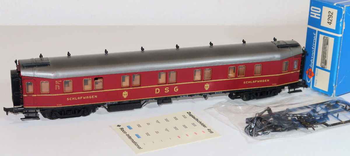 Roco H0 4292 Schlafwagen der DSG Roco H0 4292 Schlafwagen der DSG