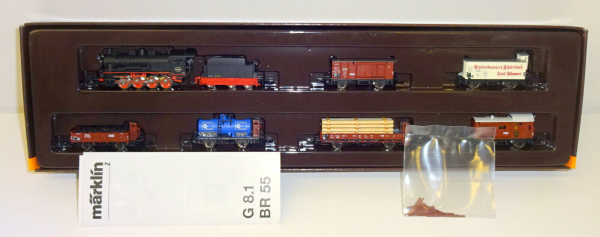 Märklin Z 81415 Zugset mit BR 55 und 6 Güterwagen "75 Jahre DRG" 