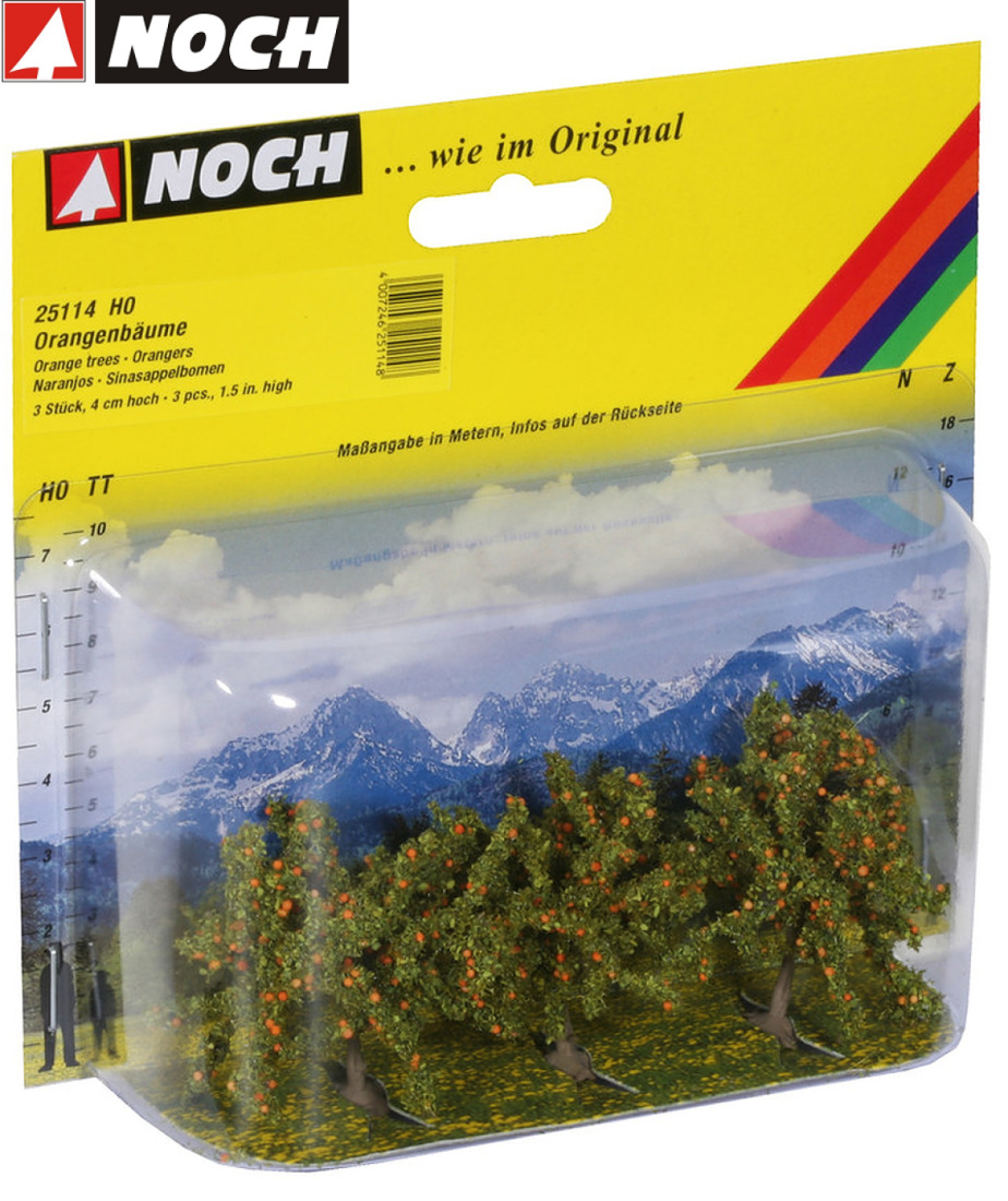 NOCH 25114 Orangenbäume, 4 cm hoch (3 Stück) NOCH 25114 Orangenbäume, 4 cm hoch (3 Stück)