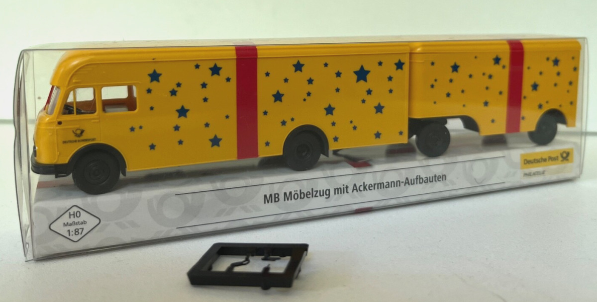 Brekina 1:87 018374 MB LP 322 Möbelzug Ackermann A988 Brekina 1:87 018374 MB LP 322 Möbelzug Ackermann A988