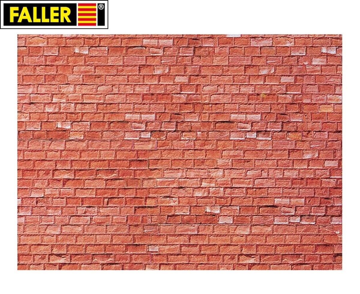 Faller H0 170613 Mauerplatte "Sandstein" rot (1m² - 60,48 €) 