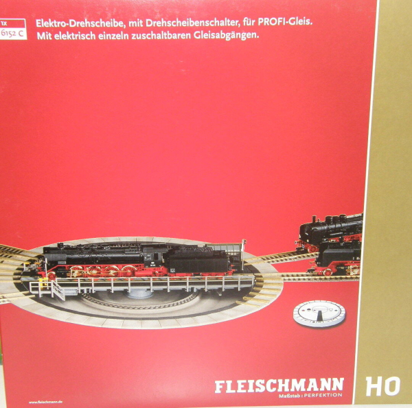 Fleischmann H0 6152 C Drehscheibe elektrisch für Profi-Gleis 