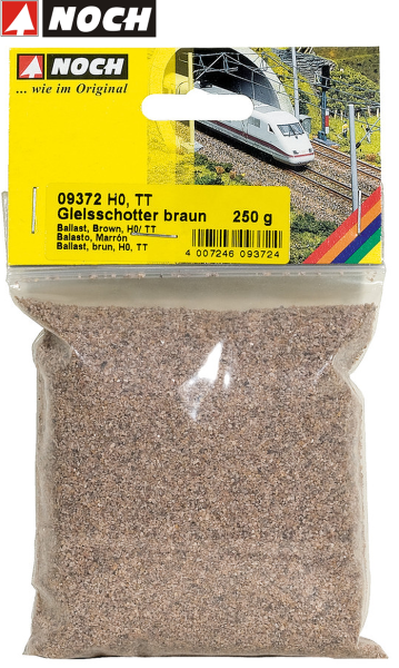 NOCH 09372 Gleisschotter braun 250 g (1 kg - 11,96 €) 