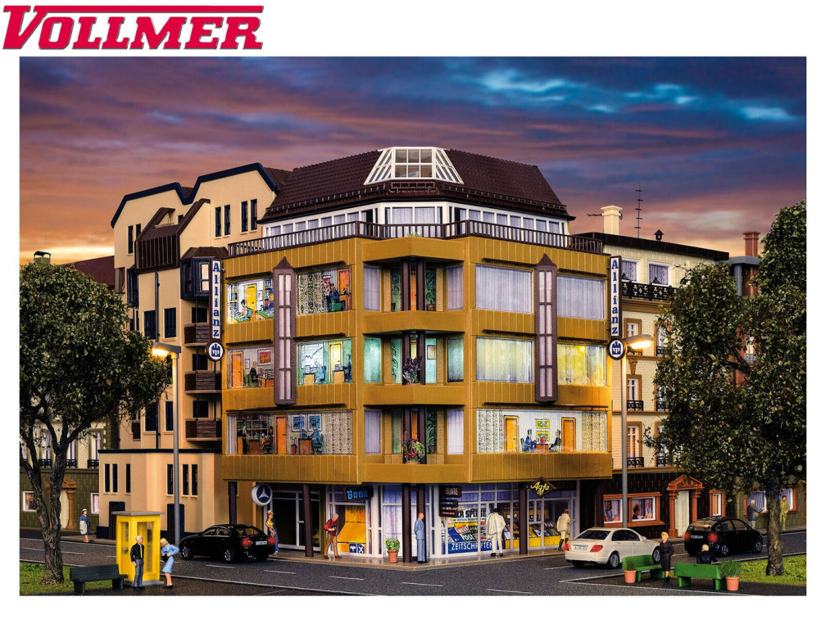 Vollmer H0 43800 City-Eckhaus mit Dachatelier 