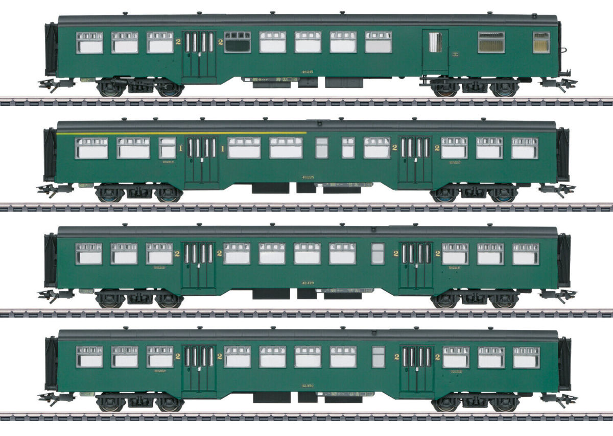 Märklin H0 39480-S Zugset Reihe 1 mit Personenwagen Typ M2 der SNCB 
