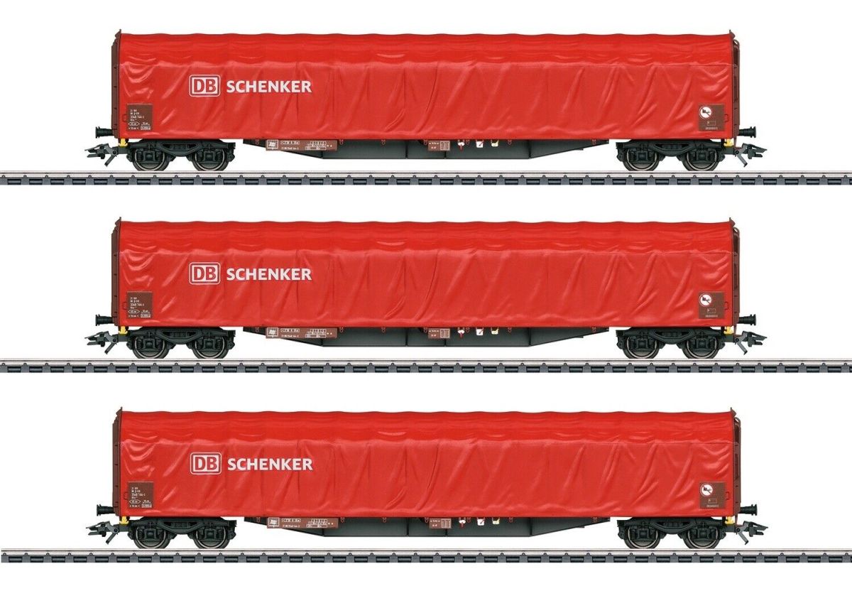 Märklin H0 47105-S Schiebeplanenwagen Schenker der DB AG (3 Stück) Märklin H0 47105-S Schiebeplanenwagen Schenker der DB AG (3 Stück)