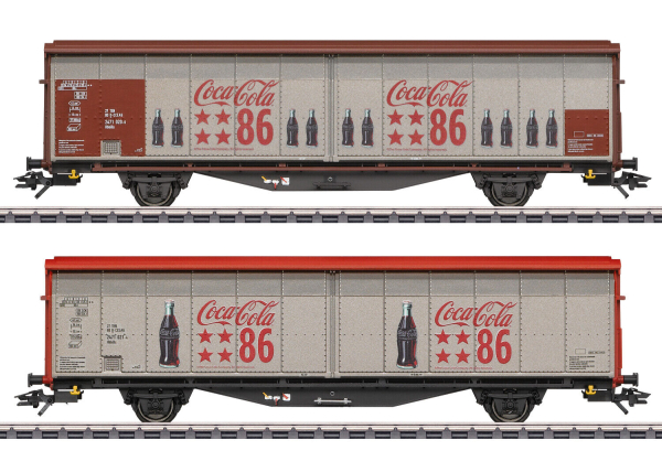 Märklin H0 48345 Schiebewandwagen-Set Hbbills 308 "Coca-Cola" 