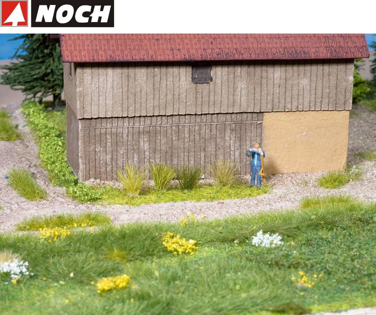 NOCH 07012 Grasbüschel "Wildblumen" mehrfarbig beflockt (6 mm + 9 mm) 