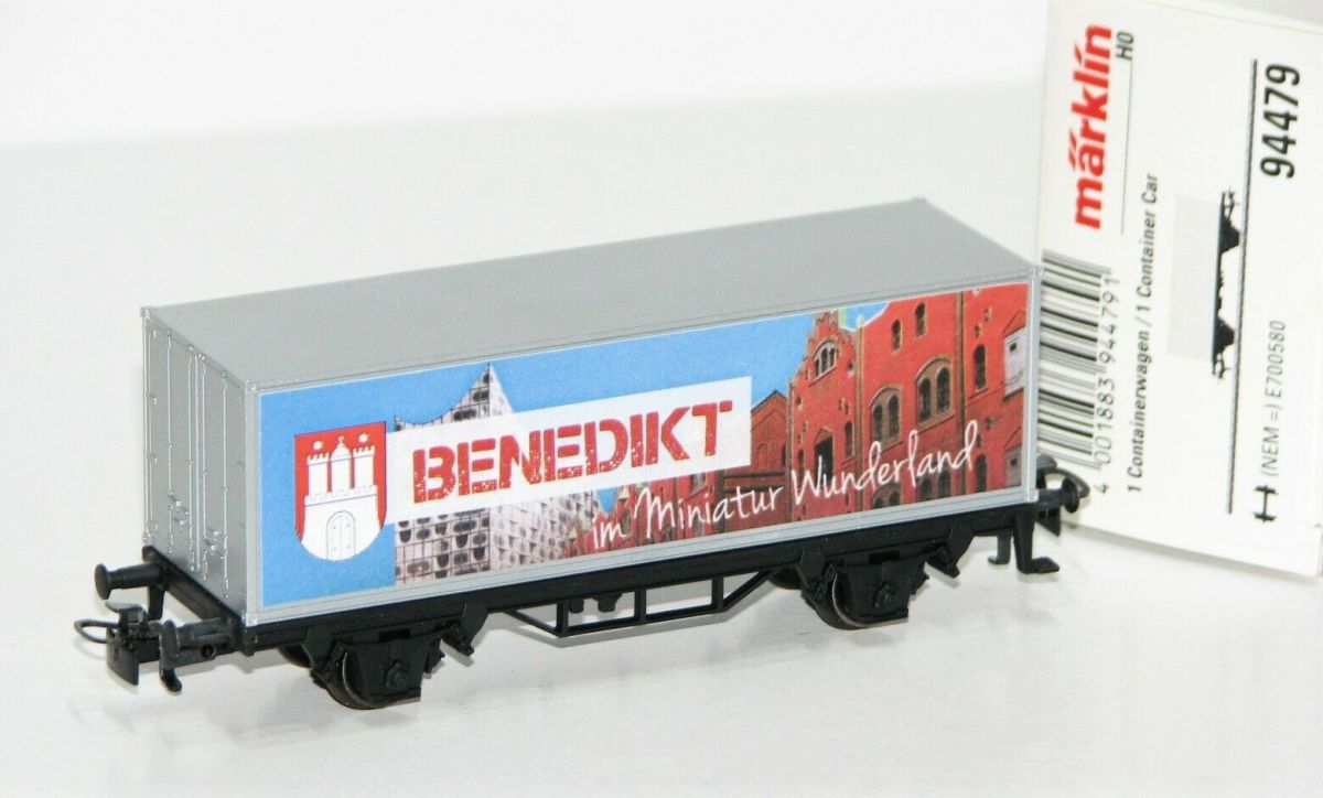 Märklin H0 94479 Containerwagen "Benedikt - Miniatur Wunderland" 