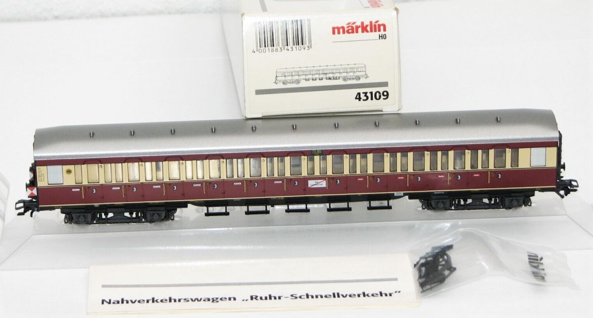 Märklin H0 43109 Nahverkehrswagen "Ruhrschnellverkehr" 3. Klasse 