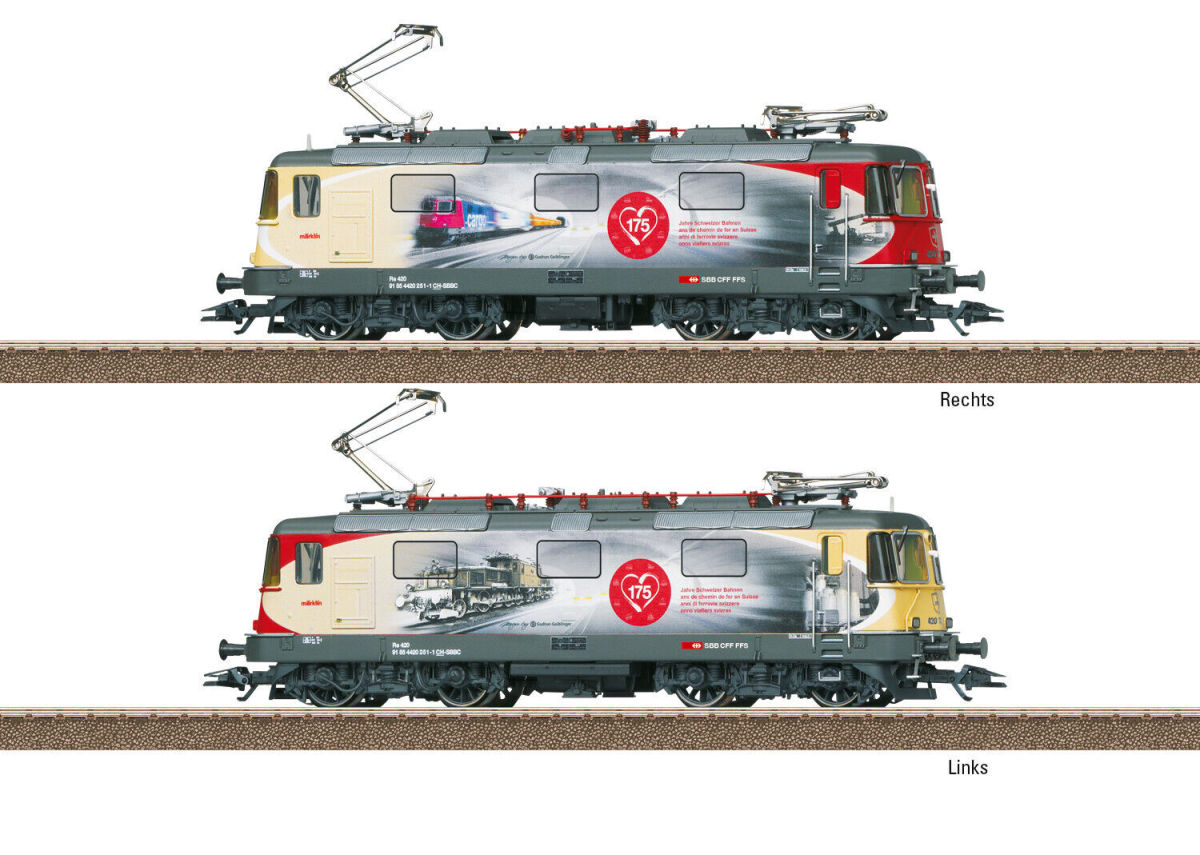 Trix H0 25875 E-Lok Re 420 "175 Jahre Schweizer Bahnen" DCC / Sound 