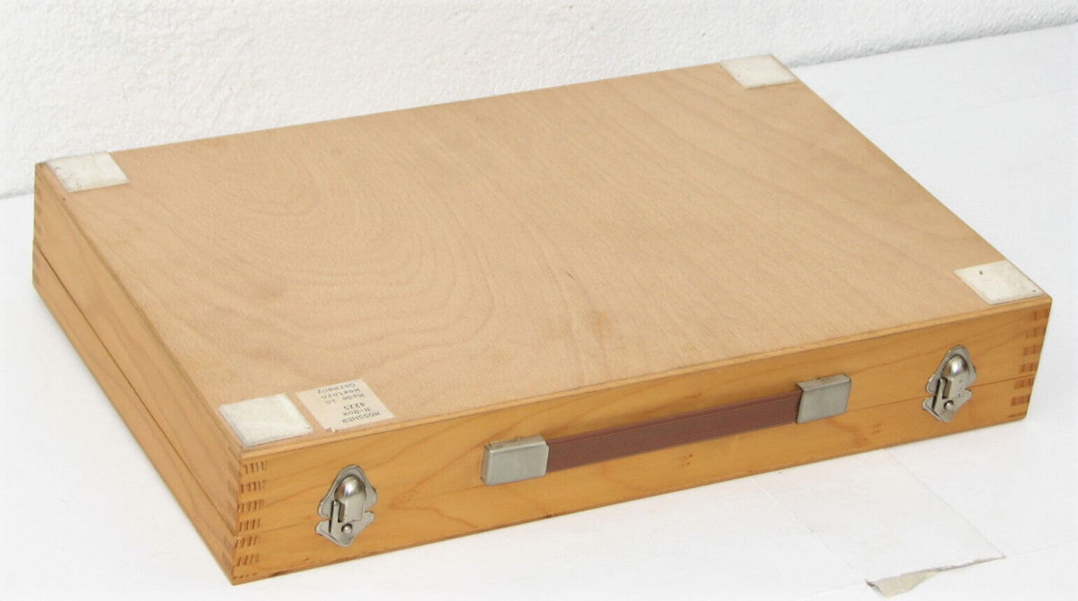 Mössmer N 4225 Holzkoffer zur Aufbewahrung von Modelleisenbahnen 2-lagig 