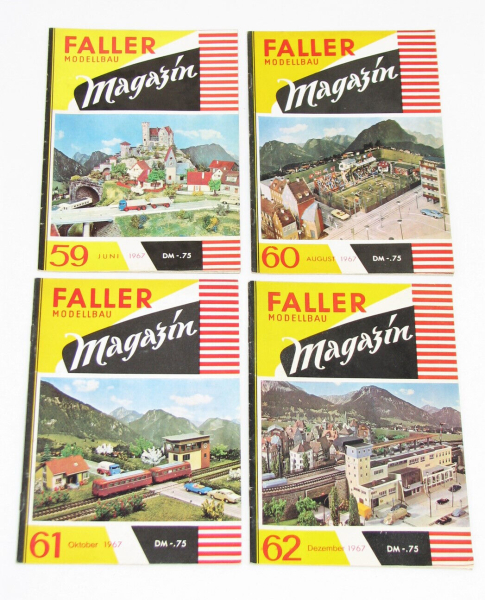 Faller Magazin Zeitschrift Jahrgang 1967 (4 Hefte) 