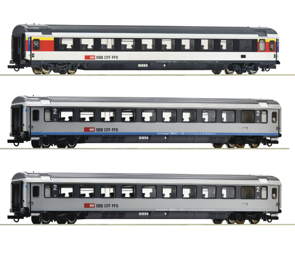 Roco H0 74022 Schnellzugwagen-Set "EuroCity 7" der SBB 