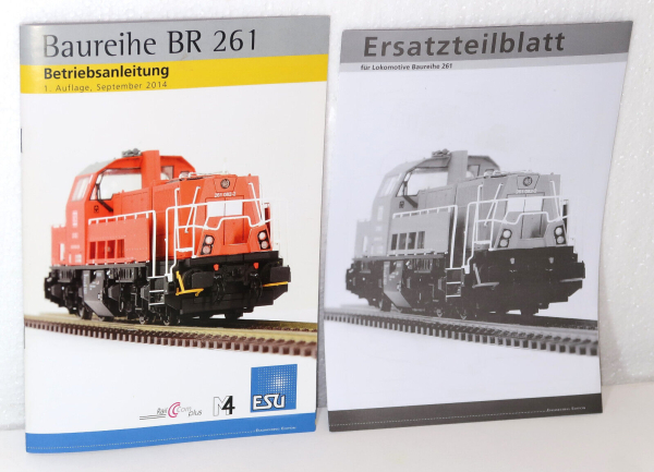 ESU H0 Betriebsanleitung + Ersatzteilblatt für Diesellok BR 261 1. Auflage 2014