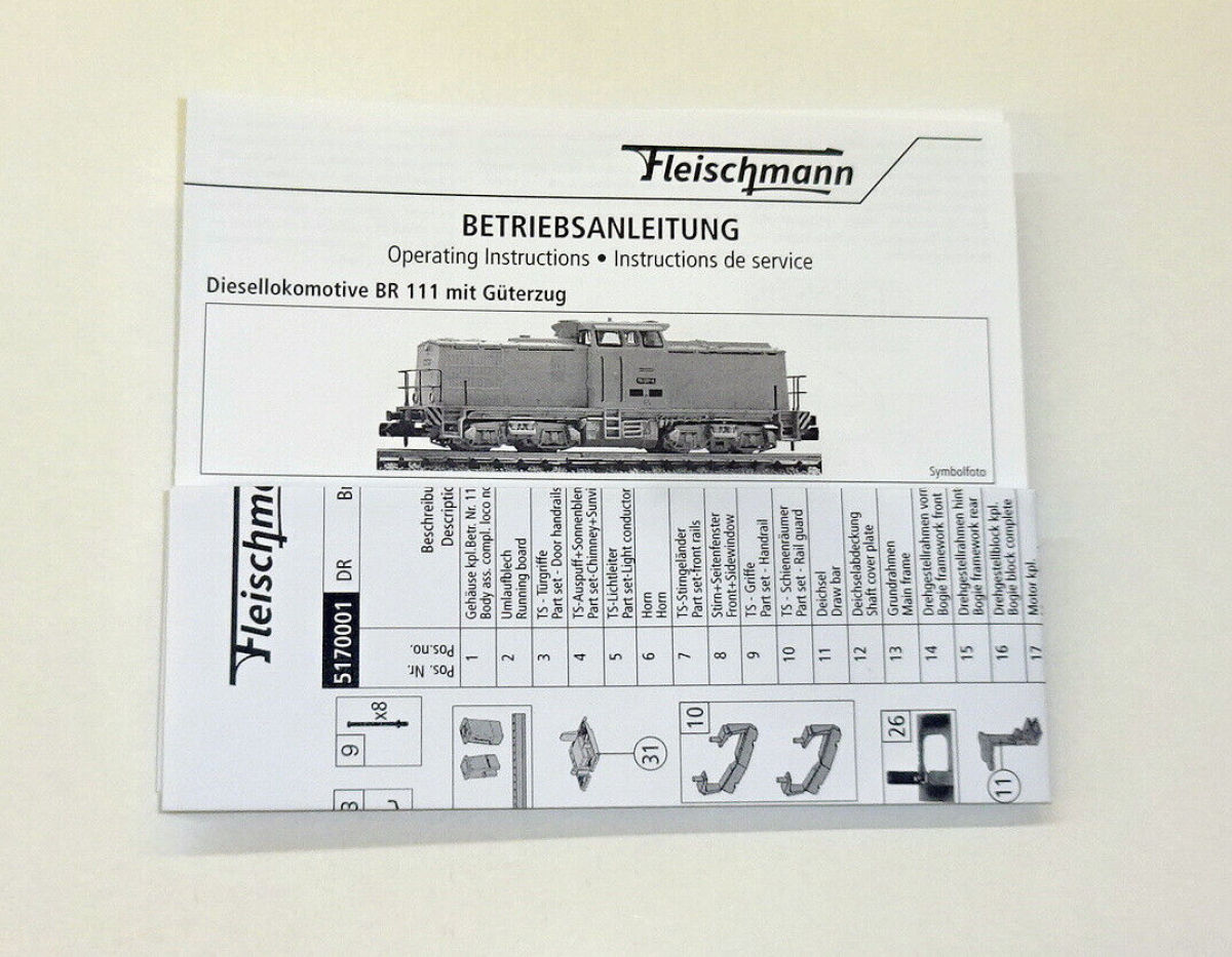 Fleischmann N 5170001-1 Diesellok BR 111 032-9 der DR "DCC Digital" 