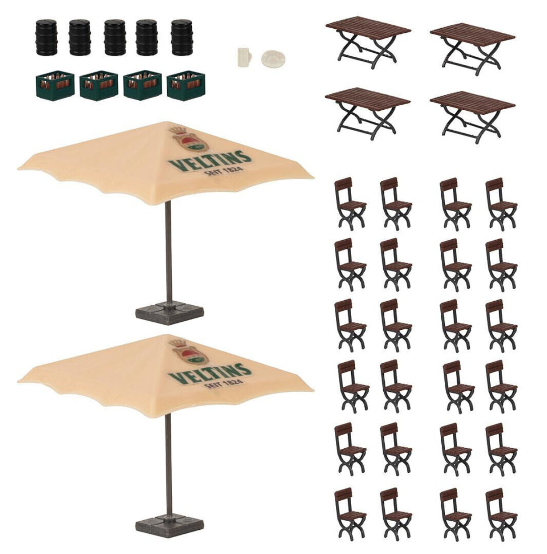 Faller H0 180437 Biergarten-Set Veltins 