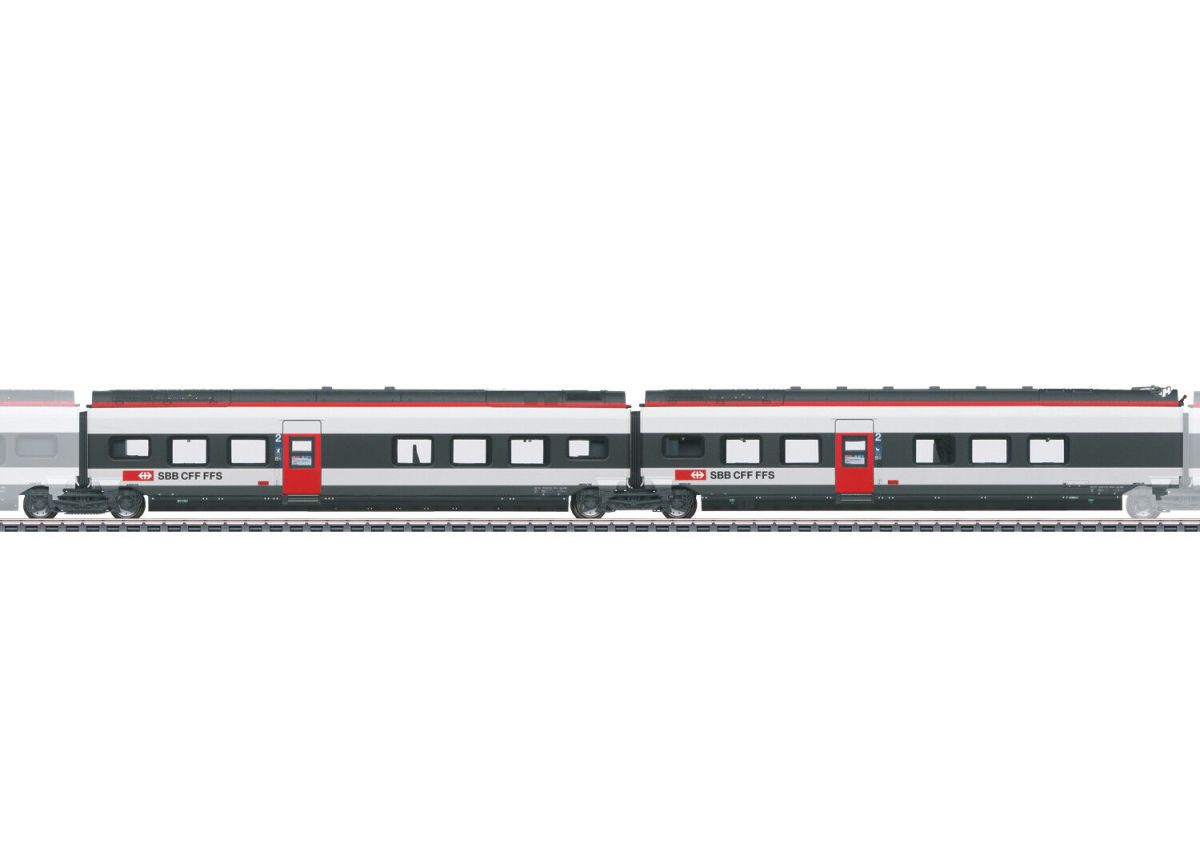 Märklin H0 43462 Ergänzungswagen-Set 2 zum RABe 501 Giruno (39810) 