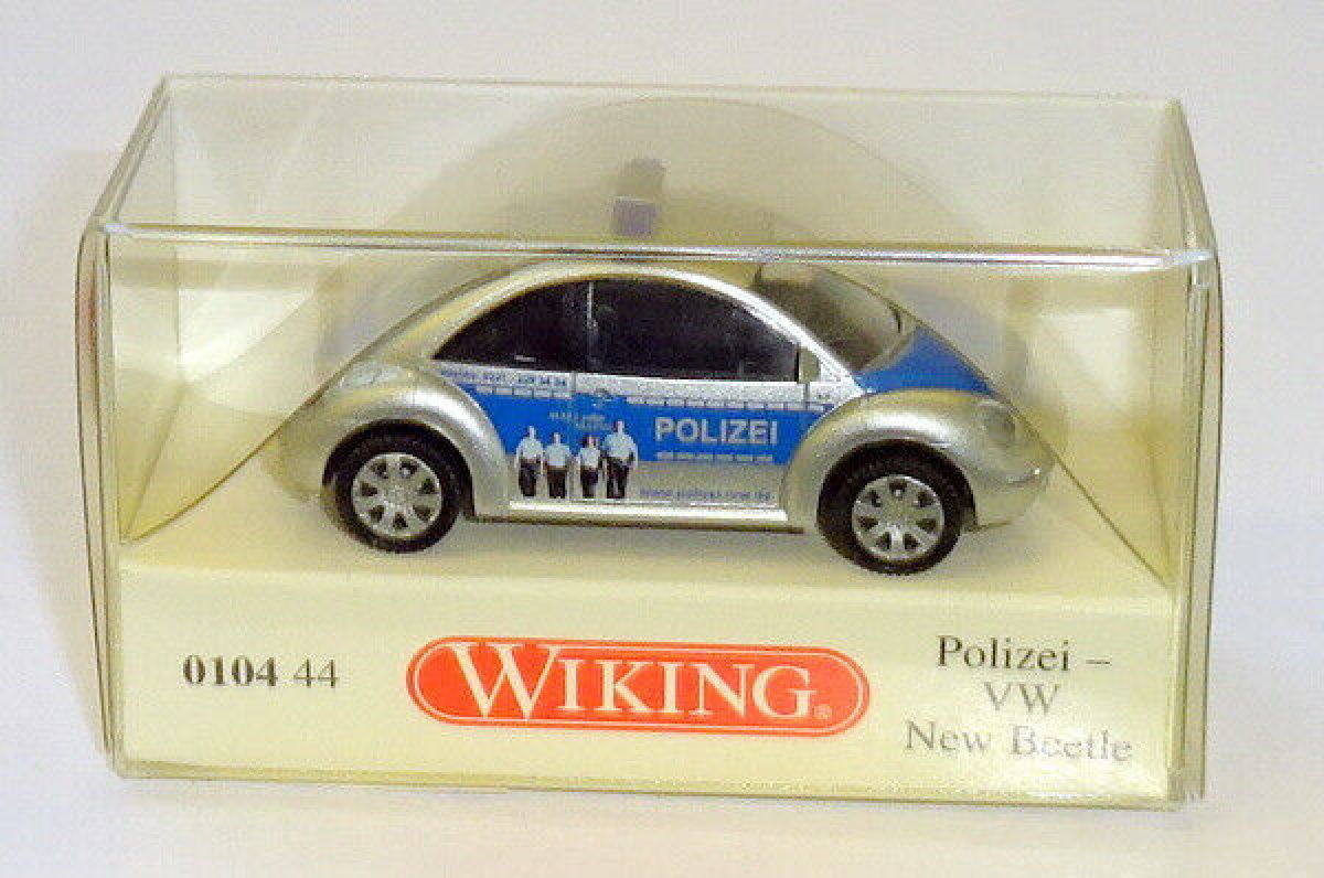 Wiking H0 010444 VW New Beetle "Polizei-Nachwuchswerbung NRW" 1:87 W3
