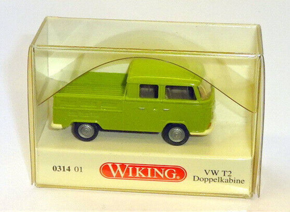 Wiking H0 031401 VW T2 Doppelkabine hellgrün 1:87 W54