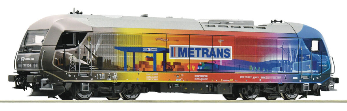 Roco H0 7300049 Diesellok BR 761 102-3 der Metrans "Jubiläumsdesign" 