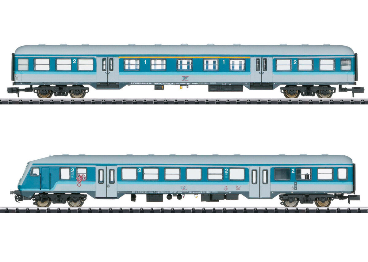 Minitrix / Trix N 18262 Nahverkehrswagen-Set "Blaulinge" der GfF 