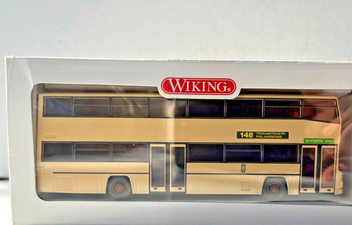 Wiking 1:87 73101 MAN Berliner Doppeldeckerbus 148 A130