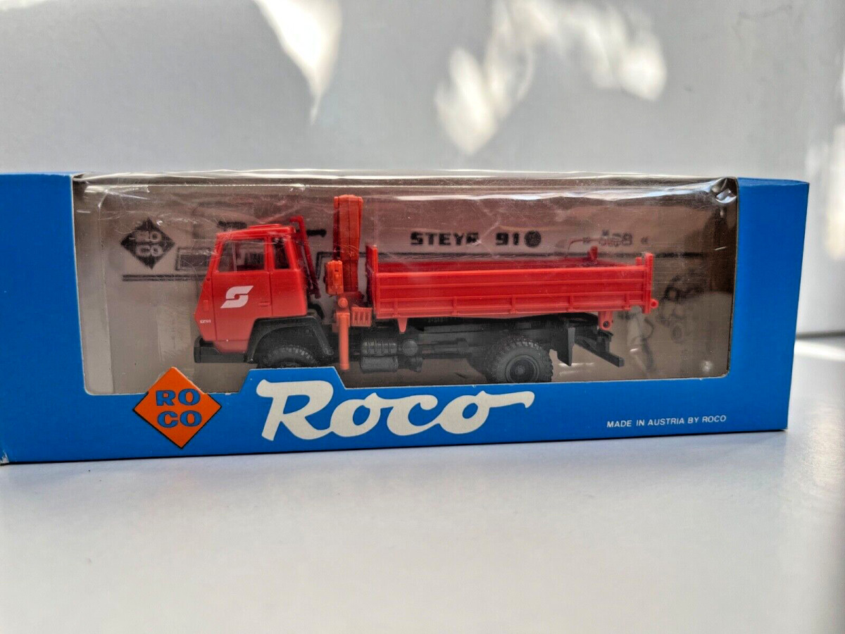 Roco 1:87 1508 Steyr 91 Kipper ÖBB mit Kran B48