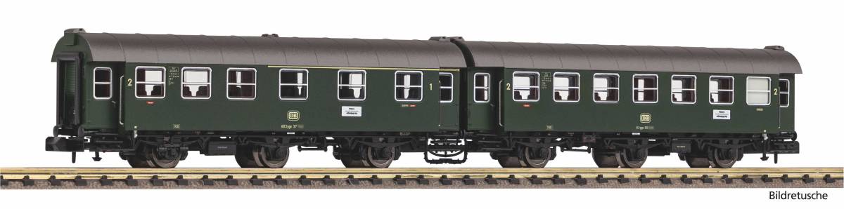 Piko N 40763 2er Set Umbauwagen AB3yg & B3yg DB IV - Neuheit 2025