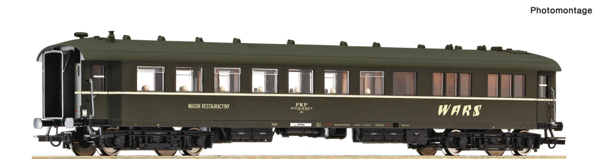 Roco H0 6200125 Speisewagen der PKP/WARS - Neuheit 2025