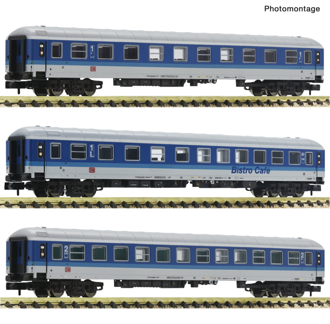 Fleischmann N 6260024 3-tlg. Set 1: Reisezugwagen „IR 2471“ der DB-AG - Winterneuheit 2025