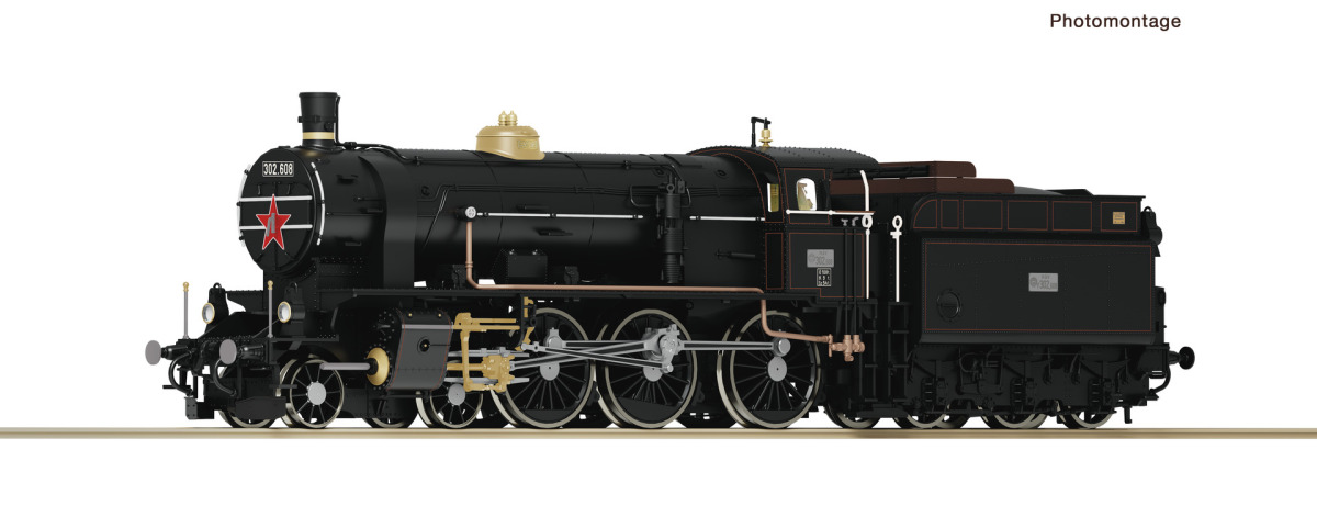 Roco H0 7110025 Dampflokomotive Rh 302 der MAV "DCC Digital + Sound" - Neuheit 2025