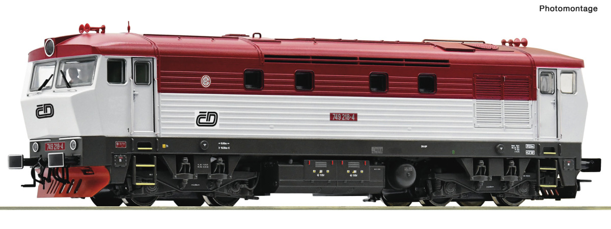 Roco H0 7300054 Diesellokomotive 749 218-4 der CD - Neuheit 2025