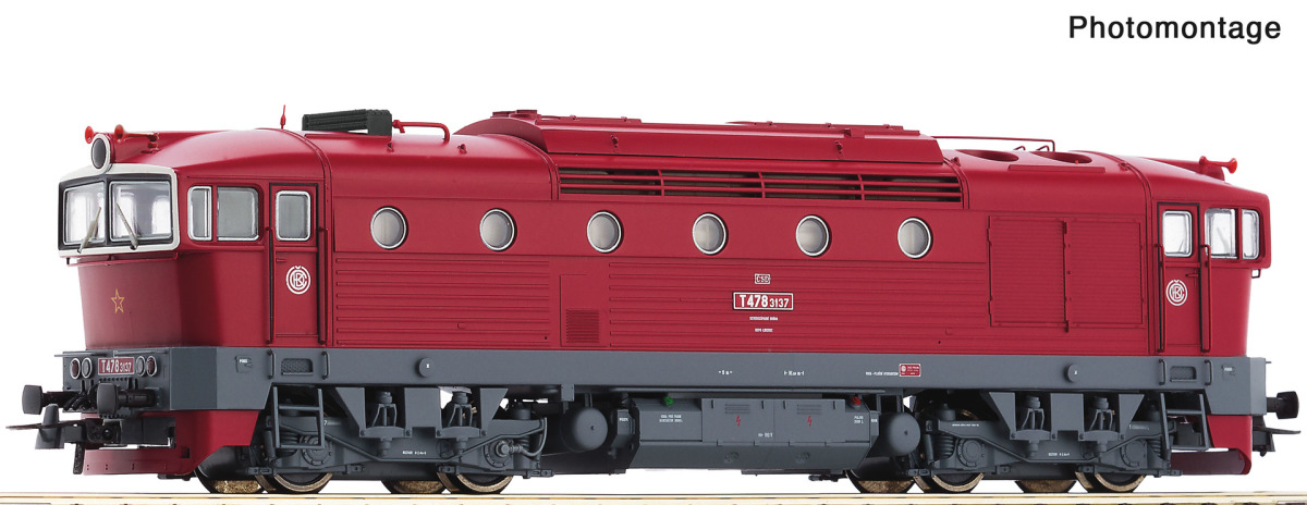 Roco H0 7300071 Diesellokomotive T 478.3137 der CSD - Neuheit 2025