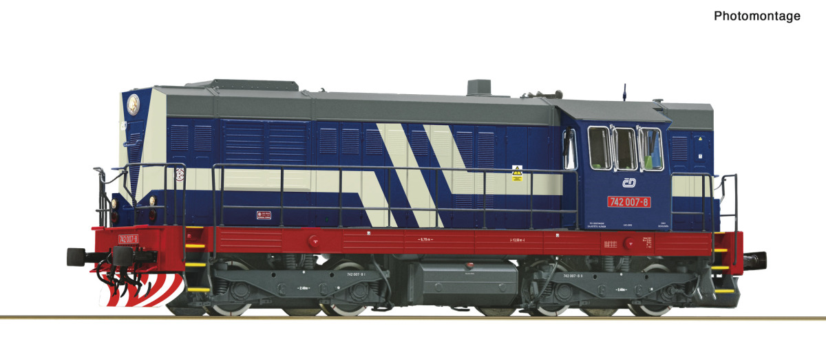 Roco H0 7310063 Diesellokomotive 742 007-8 der CD "DCC Digital + Sound" - Neuheit 2025