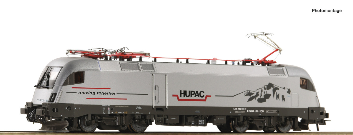 Roco H0 7500070 E-Lok BR ES 64 U2-100 der  HUPAC - Neuheit 2024