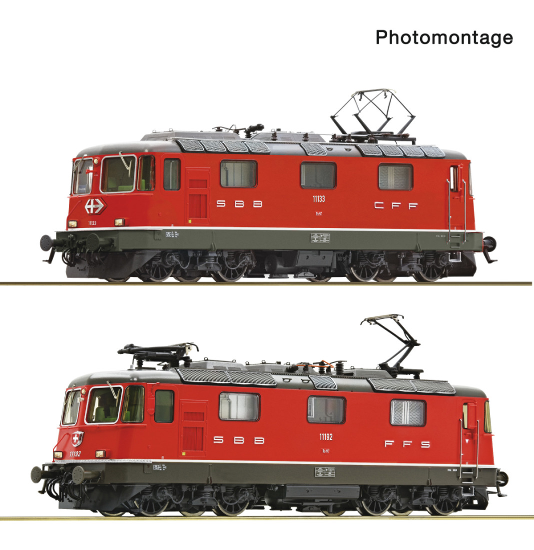 Roco H0 7500127 2-tlg. Set: Elektrolokomotiven Re 4/4 II 11133 und Re 4/4 II 11192 der SBB - Neuheit 2025