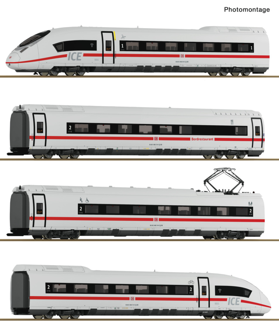 Roco H0 7700017 4-tlg. Set: Elektrotriebzug ICE 3neo (BR 408) der DB AG - Neuheit 2025