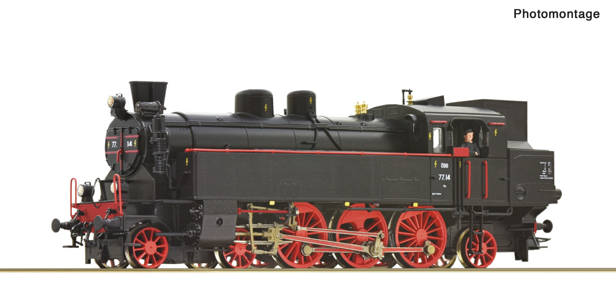 Roco H0 78078 Dampflok BR 77.14 der ÖBB "AC für Märklin Digital + Sound" - Winterneuheit 2025