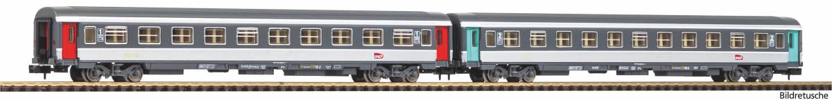 Piko N 94507 2er Set Abteilwagen 1. Klasse + 2. Klasse SNCF VI - Neuheit 2025