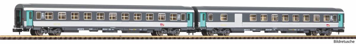 Piko N 94508 2er Set Abteilwagen 2 Klasse + 2 Klasse Gepäckabteilwagen SNCF VI - Neuheit 2025