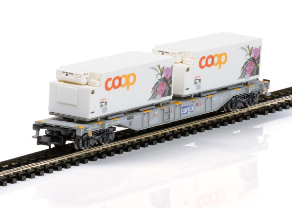 Minitrix / Trix N 15494 Containertragwagen "coop" der SBB Cargo - Neuheit 2024