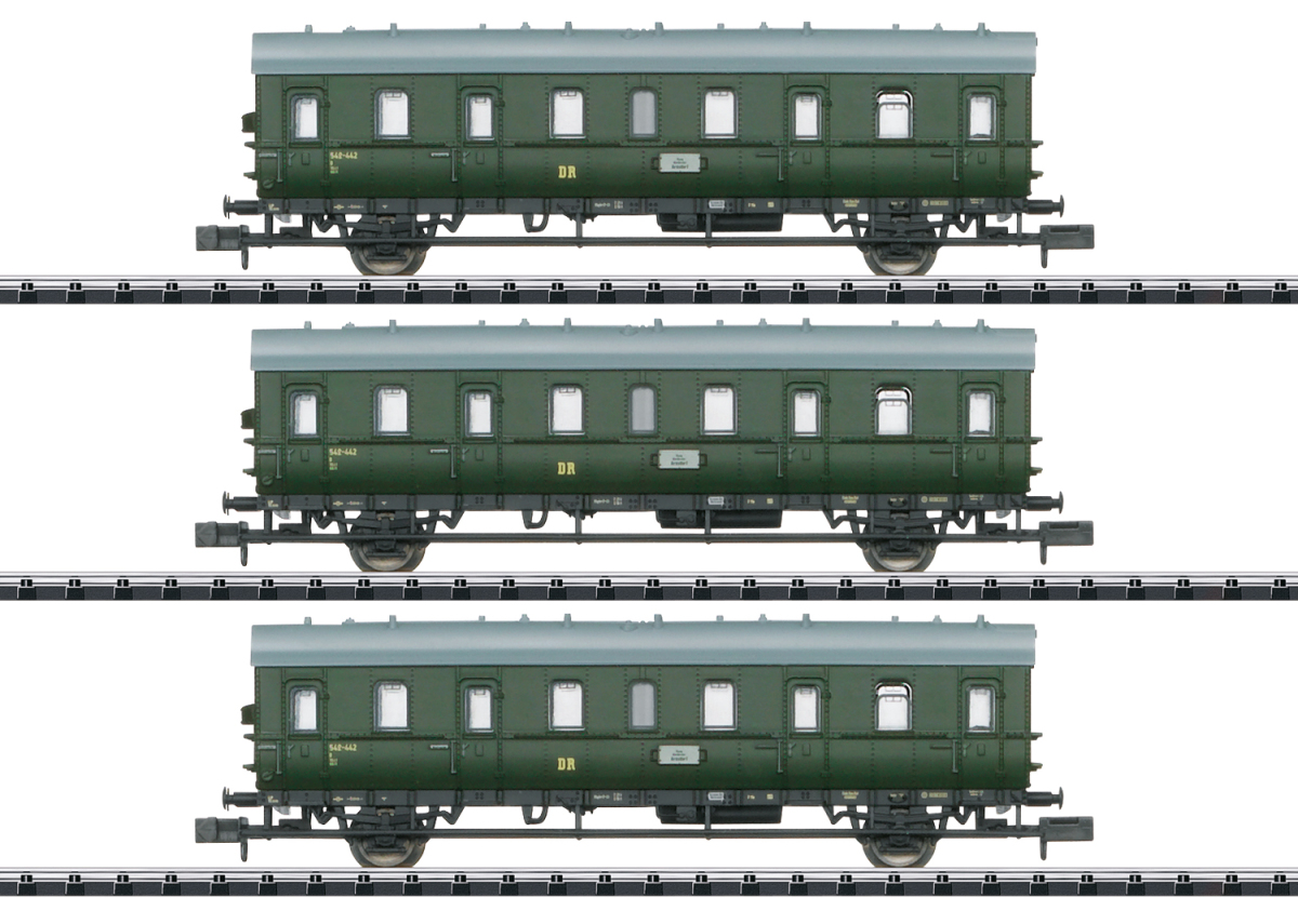 Minitrix / Trix N 18277 Wagen-Set "Nahverkehr der DR" der DR - Neuheit 2025