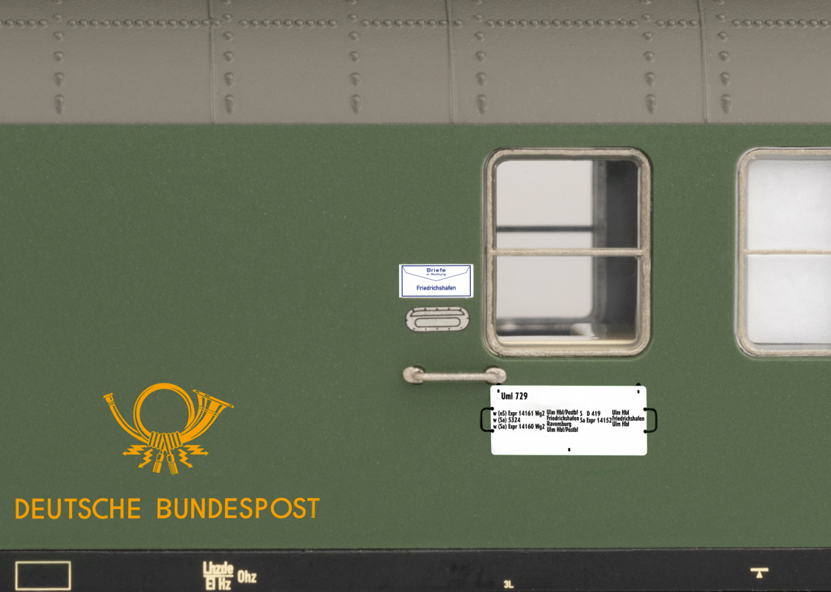 Trix H0 23150 Bahnpostwagen Bauart Post mr-a der DBP - Neuheit 2024