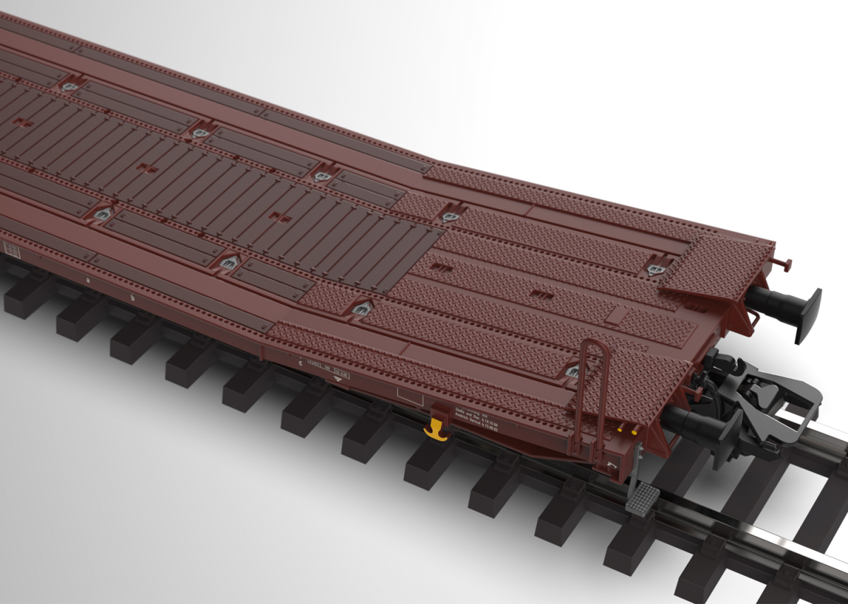 Trix H0 24428 Flachwagen-Paar Laads 800B der Transwaggon GmbH - Neuheit 2025