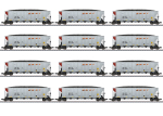 Märklin H0 45666 US Hopper Car-Set der BNSF 12-teilig - Herbstneuheit 2024