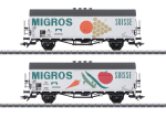 Märklin H0 46173 Kühlwagen-Set Migros der DB - Sommerneuheit 2025